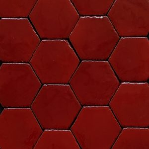 Esempio di Montaggio : Esagoni “Linea 800” Rosso Selenio